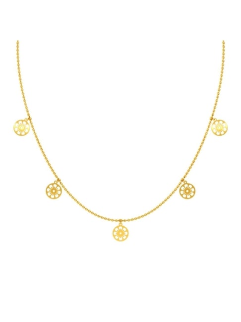 Kisna Diamond & Gold Jewellery 14k Ayema Pure Gold Necklace for Women-picture-20