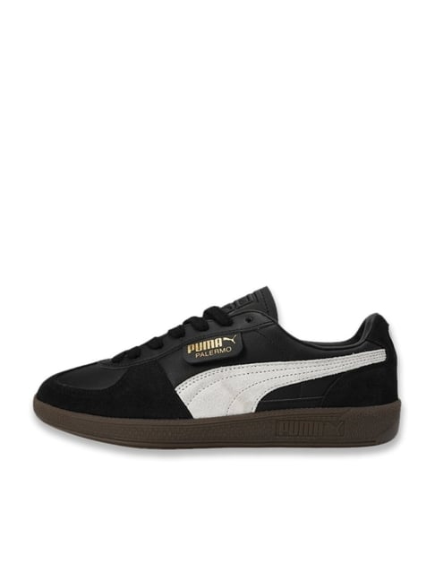 Puma Men's Palermo Black Grey Casual Sneakers