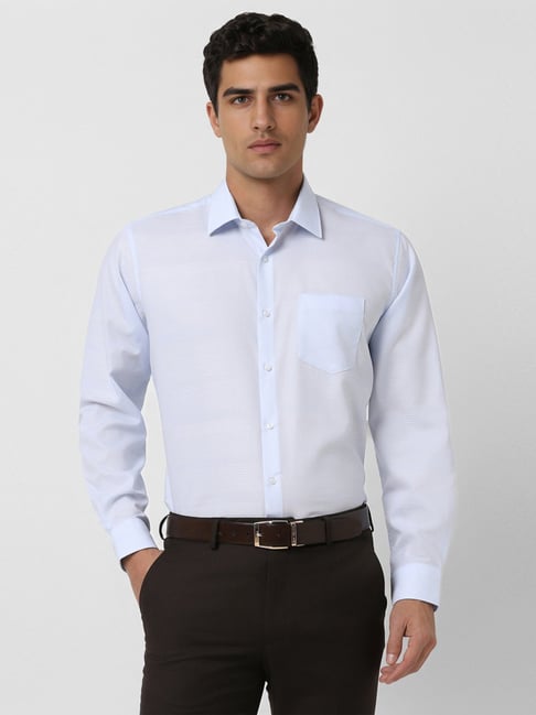 Van Heusen Blue Cotton Regular Fit Shirt-picture-39