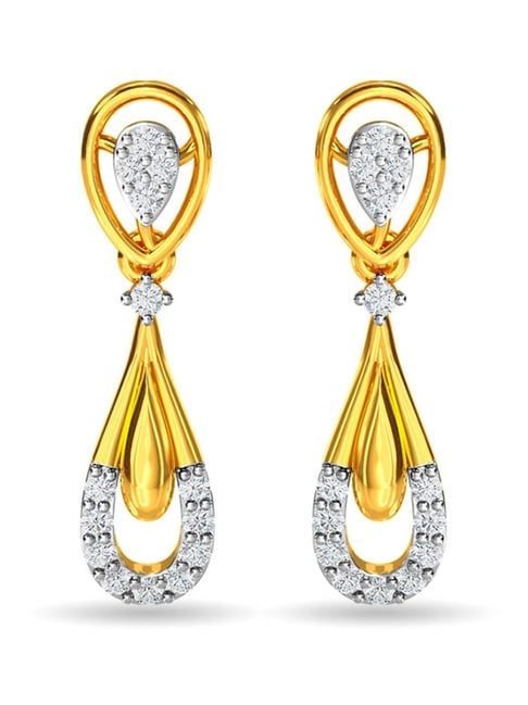 Kisna Diamond & Gold Jewellery 14k (585) Gold Nireja Diamond Earring