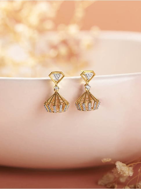 Kisna Diamond & Gold Jewellery 14k (585) Gold Kendra Earring