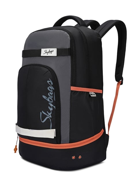 Skybags Activ 40L Laptop Backpack for Men Women With Shoe Pocket,Rain  Cover (Black)