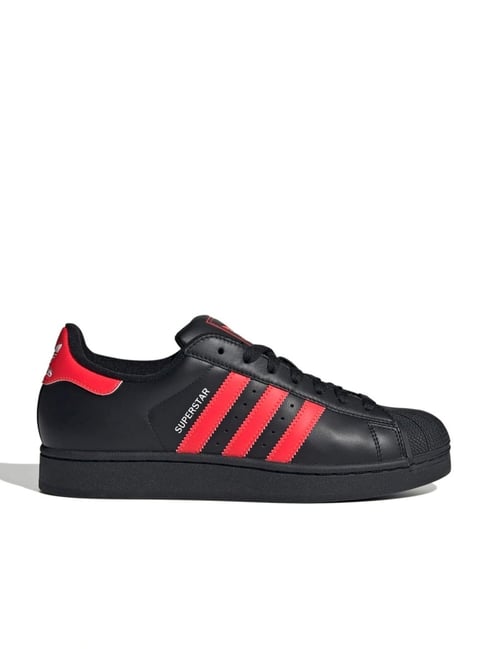 Adidas Originals Unisex SUPERSTAR II Black & Red Sneakers-image-30