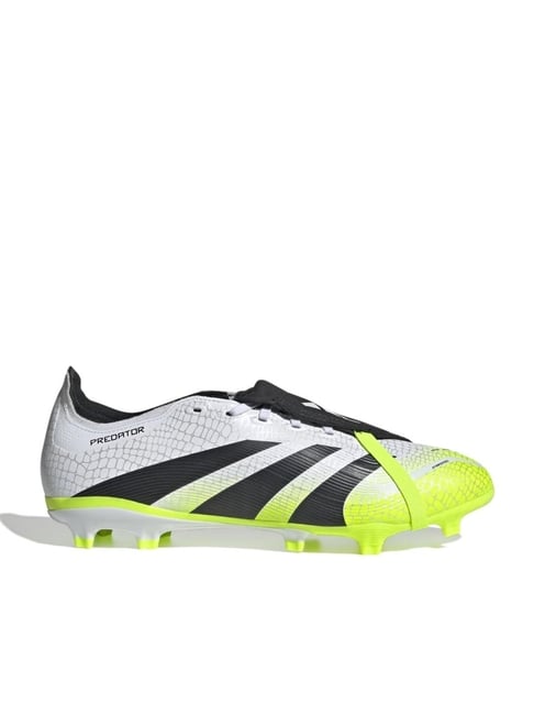 adidas Unisex PREDATOR LEAGUE FT FG White & Black Football Shoes-image-32