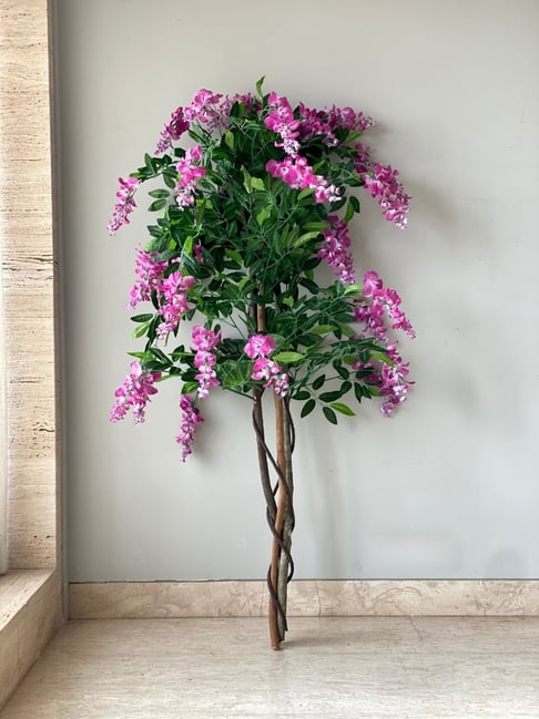 Buy Mason Home Pink & Green Pvc Tall Plants for Home Online @ Tata