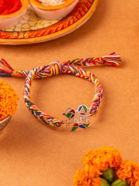 kicky & perky kicky and Perky 925 Sterling Silver Cool Colourful Bro Rakhi-picture-10