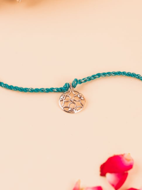 kicky & perky kicky and Perky 925 Sterling Silver Cookie Rakhi-picture-45