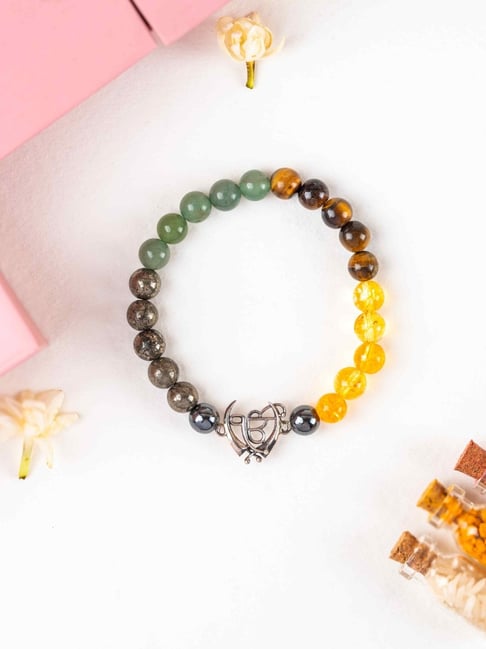 kicky & perky Kicky and Perky 925 Sterling Silver Ik Omkar Money Magnet Bracelet For Men-picture-26