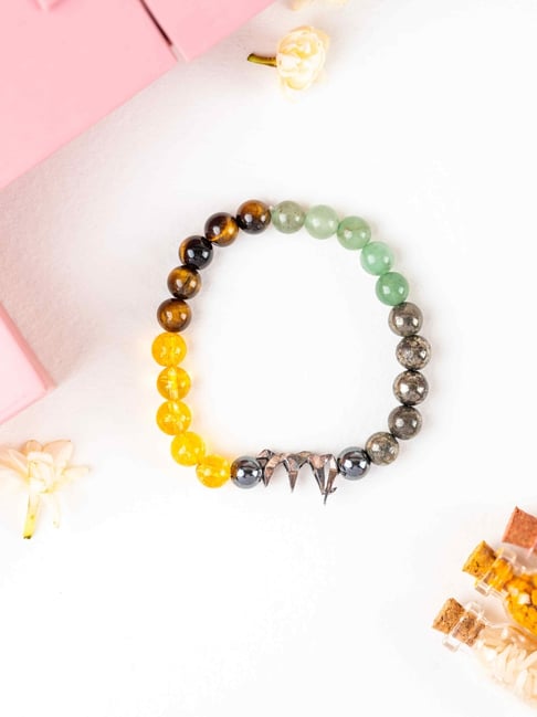 kicky & perky Kicky and Perky 925 Sterling Silver Virgo Money Magnet Bracelet For Men-picture-22