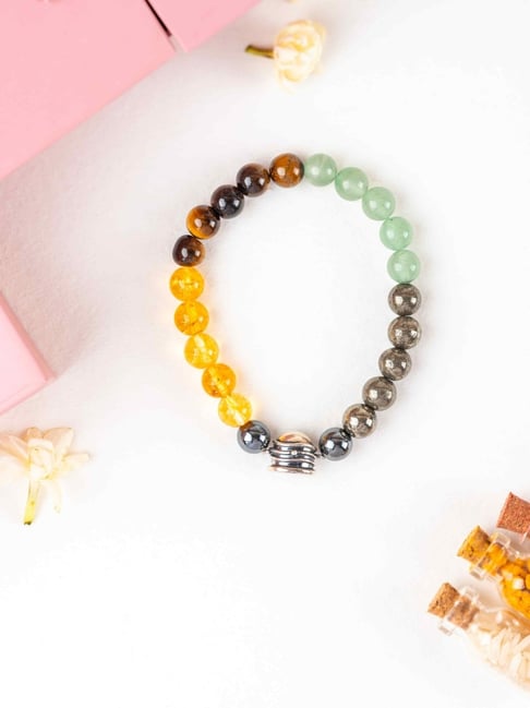 kicky & perky Kicky and Perky 925 Sterling Silver Divine Shivling Money Magnet Bracelet For Men-picture-27