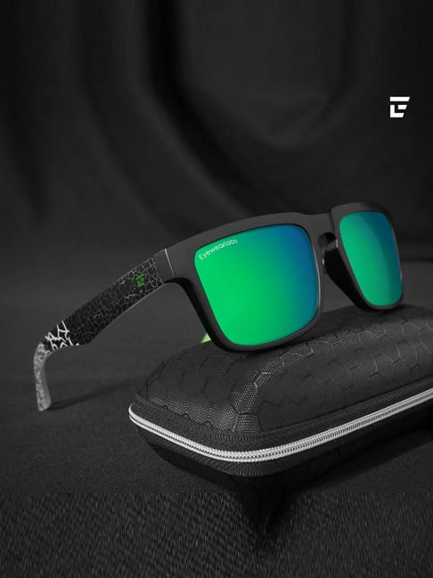 Eyewearlabs Outlaws Green UV Protection Rectangular Unisex