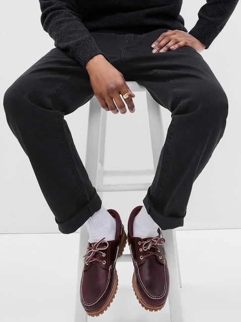 Gap Black Cotton Regular Fit Solid Jeans-picture-27