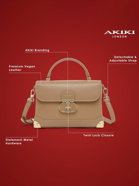 Akiki London Women's Westminster Small Satchel Handbag