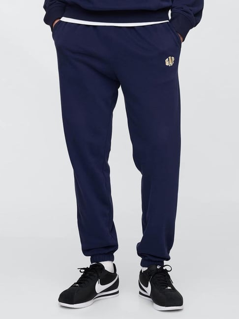 GAP Navy Regular Fit Embroidery Joggers