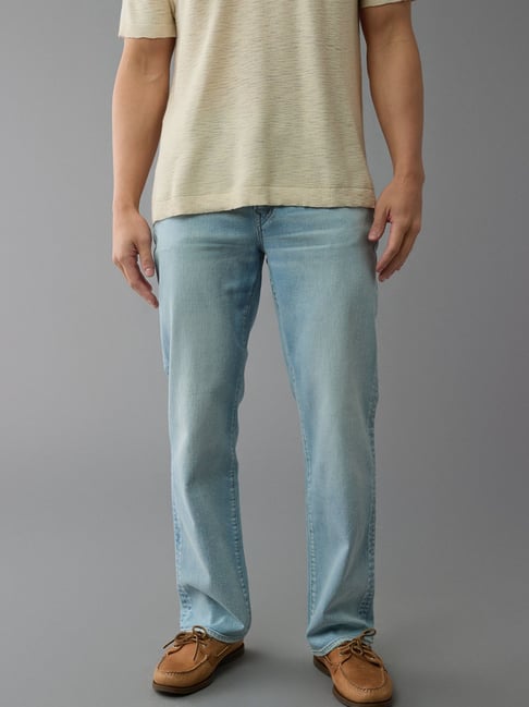 American Eagle Blue Cotton Regular Fit Jeans-picture-29