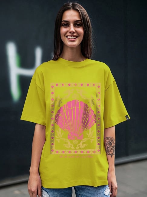 Bewakoof Cress Green Graphic T-Shirt-picture-40