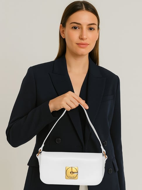 Esbeda Glide Luxe Line White Medium Cross Body Bag-picture-45