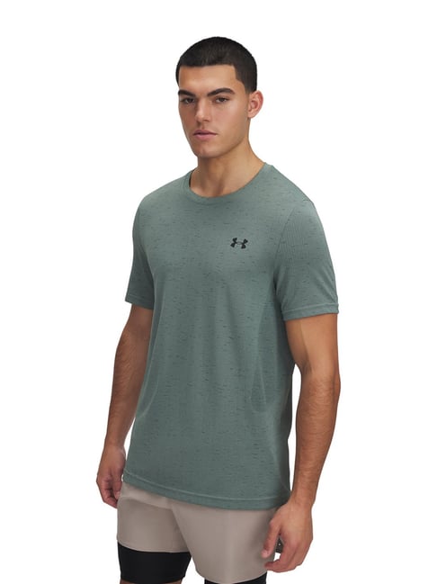 Under Armour Green Vanish Seamless Slim Fit T-Shirt