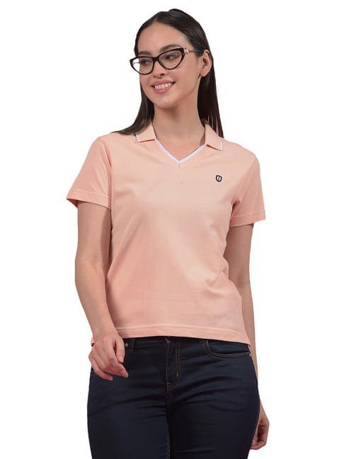 Numero Uno Coral Pink Polo T-Shirt-picture-35