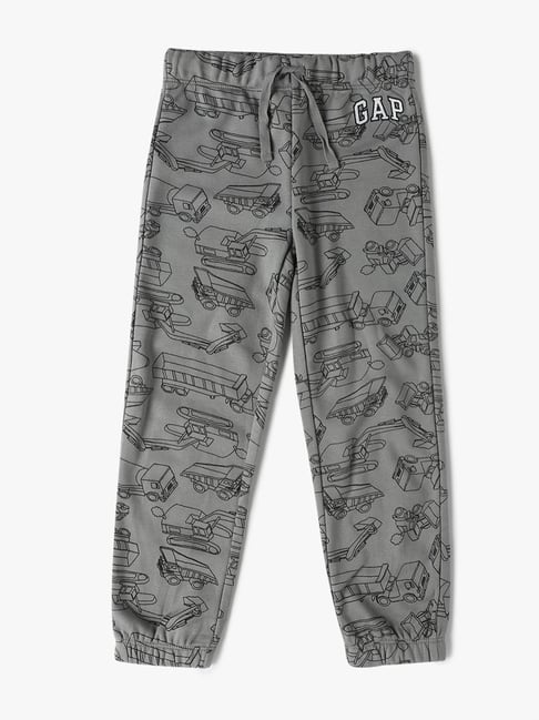 GAP Boys Grey Blended Printed Joggers-picture-28