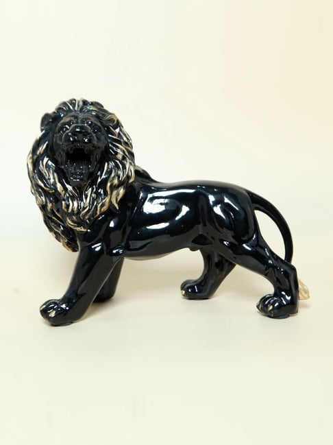 Smokey Cocktail Black Resin Bold Lion Decor-picture-23