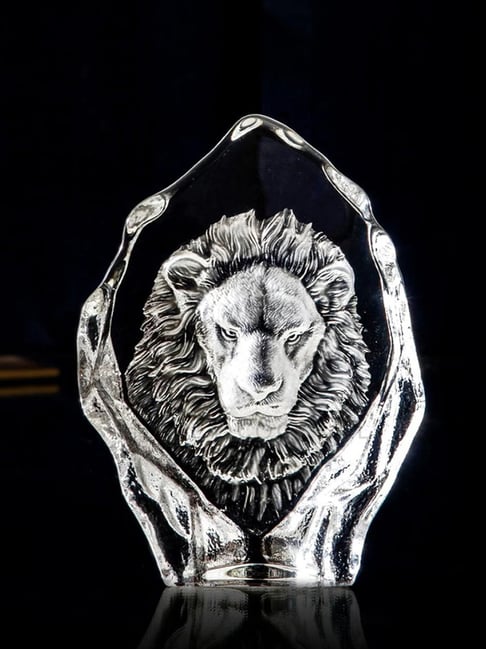 Smokey Cocktail Clear Crystal Lion Face-picture-25