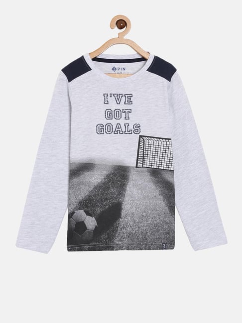 3PIN Boys Grey Cotton Printed T-Shirt-picture-16