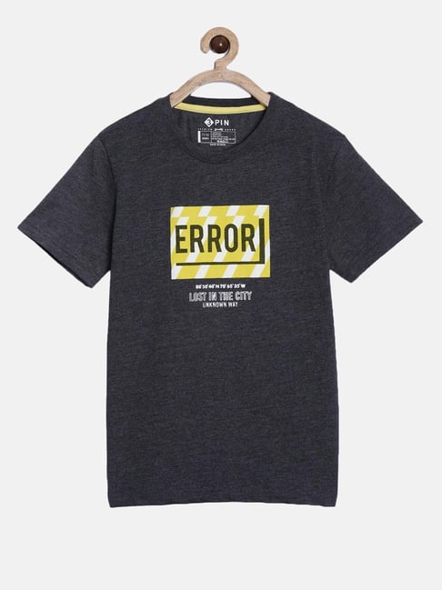 3PIN Boys Grey Cotton Printed T-Shirt-picture-20