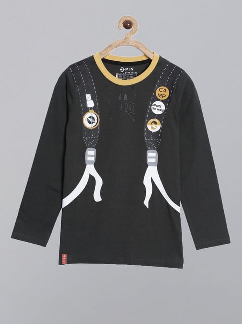 3PIN Boys Green Cotton Printed T-Shirt-picture-38