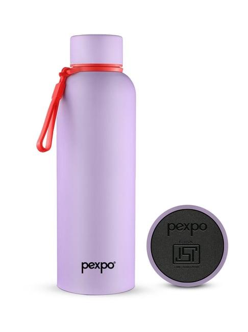 Pexpo Orchid Purple Stainless Steel Bravo 700, Hot & Cold ISI Certified Insulated Thermosteel Water Bottle (700 ml)-picture-25