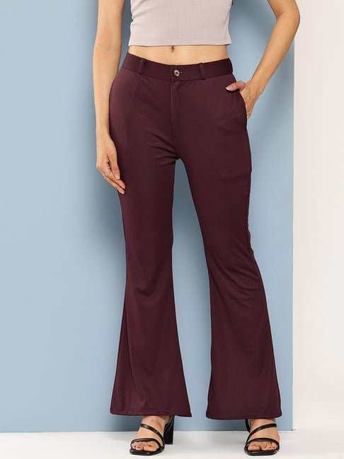 Aarika Wine Straight Fit Pants-picture-20
