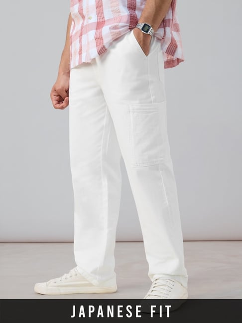 The Souled Store White Cotton Solid Mid Rise Jeans-picture-30