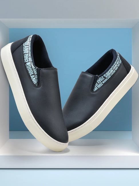 Woodland Men's Navy Slip On Shoes