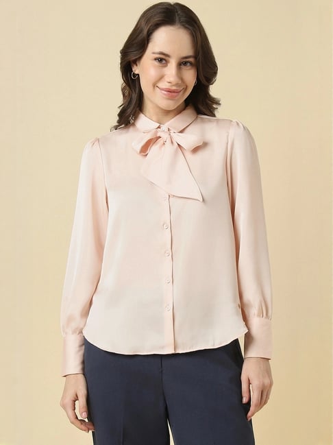 Allen Solly Pink Regular Fit Shirt-picture-28