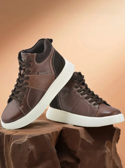 Buy Woodland Men's Mid Brown Sneakers at Best Price Tata CLiQ - Main Image