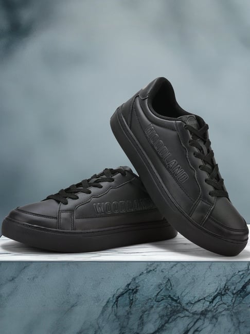 Woodland Men's Black Sneakers-picture-42