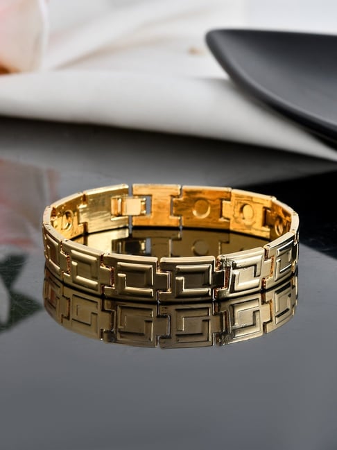 VOJ Gold Plated Link Bracelets for Men-picture-27