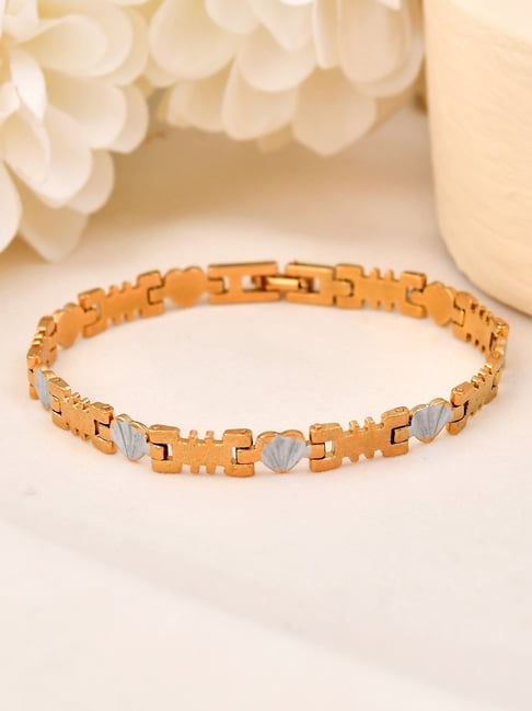 VOJ Gold & Silver Toned Designer Bracelets for Men-picture-46