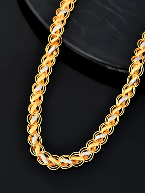 VOJ Gold Dual Plated Designer Chain for Men-picture-22