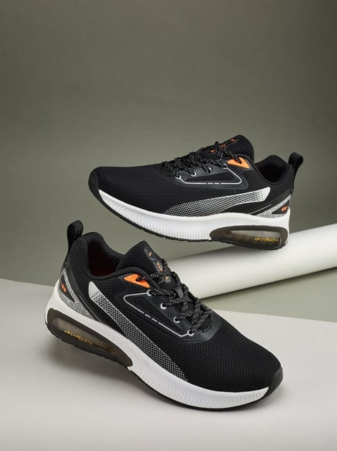 Campus Men's CLIQUE AIR-CAPSULE PRO Black Running Shoes-picture-20