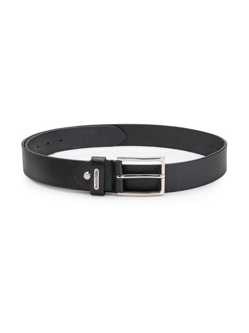 Red Tape Black Leather Casual Belt