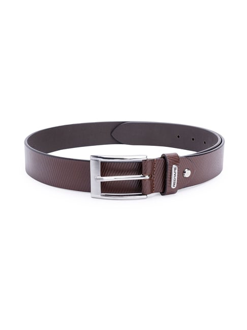 Red Tape Brown Textured Leather Casual Belt-picture-26