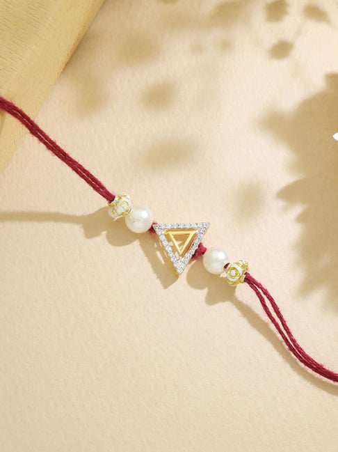 Malabar Gold and Diamonds 14k (585) Yellow Gold Rakhi cum Pandent for Brother