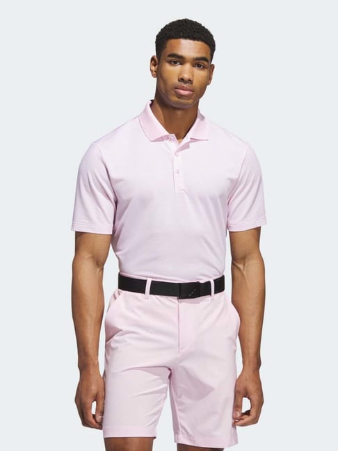 Adidas Pink Regular Fit Printed Polo T-Shirt-picture-25