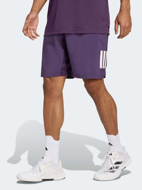 Adidas Purple Regular Fit Printed Sports Shorts-picture-27