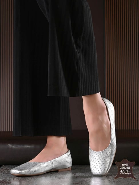 Ballet Silver Comfort Dress Shoes HOVERSOUL Women's Ballad Silver