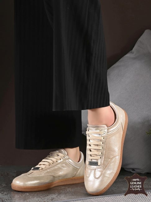 HOVERSOUL x Nico Nerini Women's AUREA Camel Brown Sneakers