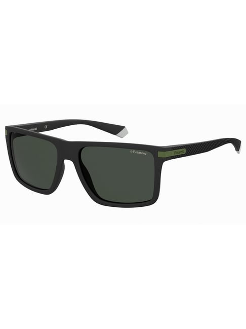 Polaroid Grey UV Protection Rectangular Sunglasses For Men