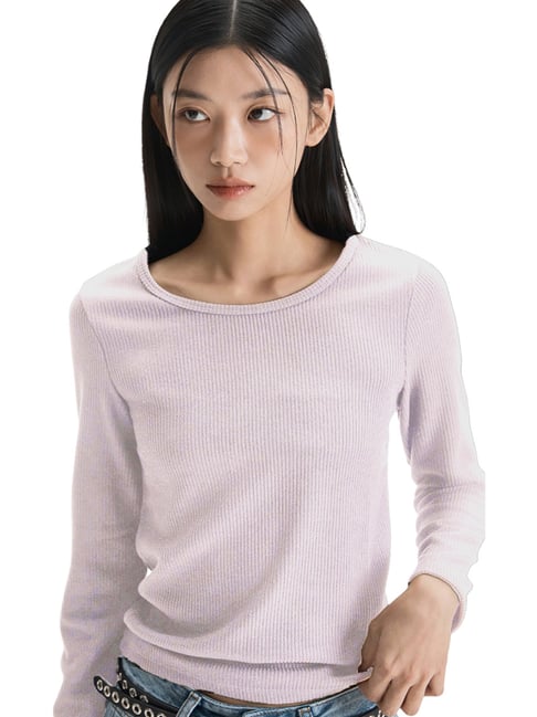 MIXXO Light Pink Golji Regular Fit T-Shirt-picture-14