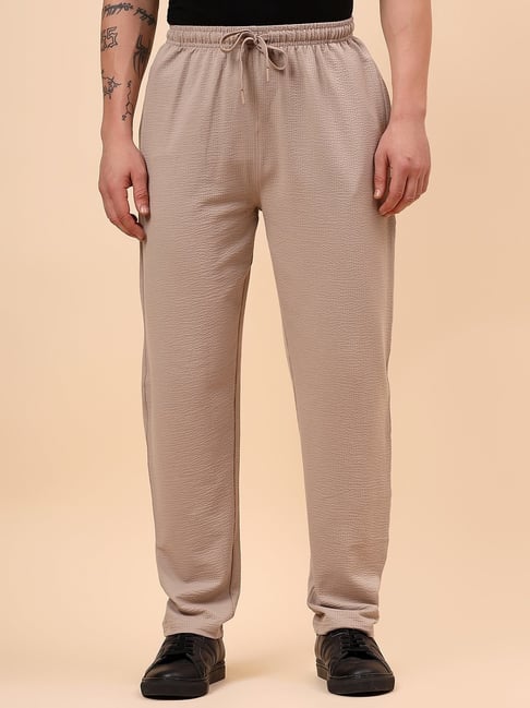 Cantabil Brown Solid Trackpants-picture-46
